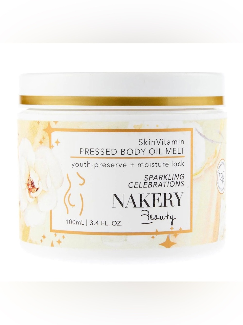 Nakery Beauty SkinVitamin Pressed Body Oil Melt In Sparkling Celebrations